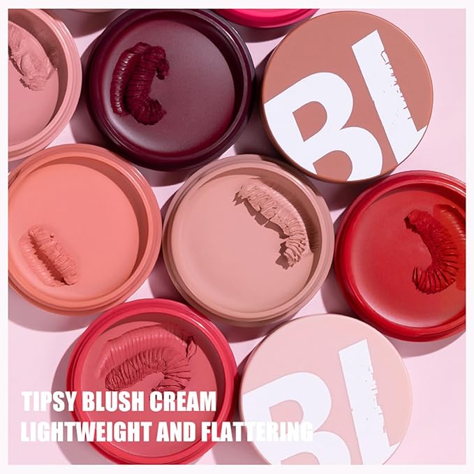 MAEPEOR Cream Blush 9 Color Smooth High-Pigmented Buildable Face Blush Long-Lasting Natural Look Face Blush for Cheeks (Color 03)-VivaGrace Women