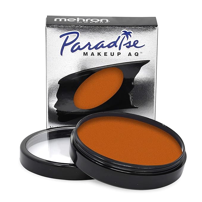 Mehron Makeup Paradise Makeup AQ Pro Size | Stage & Screen Performance, Face & Body Painting, Beauty, Cosplay, and Halloween | Water Activated Face Paint, Body Paint 1.4 oz (40 g) - Foxy-VivaGrace Women