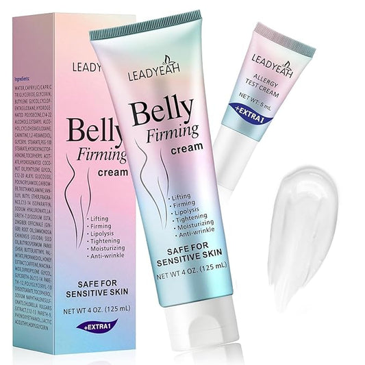B Flat Belly Firming Cream - Moisturizing, Lifting, Firming for Stomach, Thighs and Butt, Body Lotion gift for Women and Men, 125 ML +5 ML-VivaGrace Women
