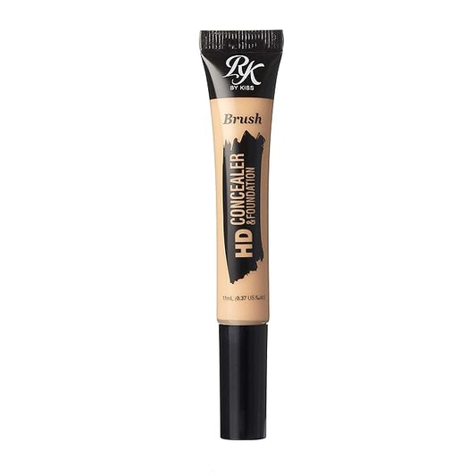 Ruby Kisses HD Concealer & Foundation Flawless Full Cover Brush Face Makeup (Natural)-VivaGrace Women