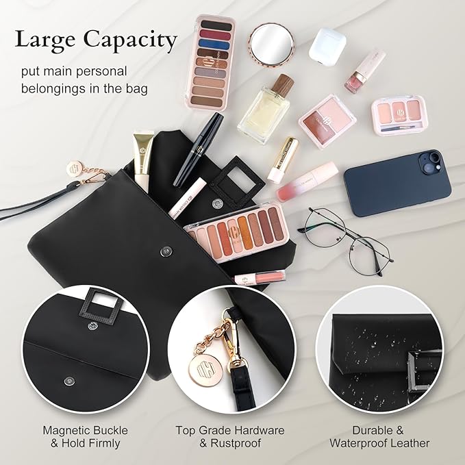 Color Nymph All In One Makeup Kit For Teens And Girls With Waterproof Handbag Makeup Kit Included 9 Colors Matte And Pearl Eyeshadow Palette Liquid Blush, Double Ended Lipgloss Concealer Brush Mascara-VivaGrace Women