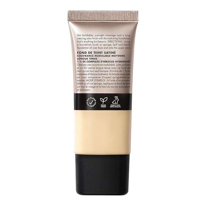 e.l.f. Soft Glam Foundation, Medium Coverage, Long-Lasting & Buildable Foundation For A Smooth, Satin Finish, Vegan & Cruelty-Free, 15 Fair Warm-VivaGrace Women