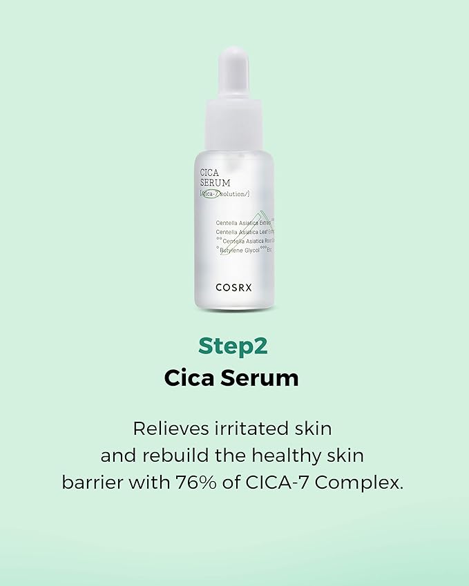 COSRX CICA Relief Kit | Toner, Serum, Cream with Centella Asiatica | Sensitive Skin, Soothing, Moisturizing | Travel Size Set, Gift Set, Korean Skincare, Not Tested on Animals, Paraben Free-VivaGrace Women