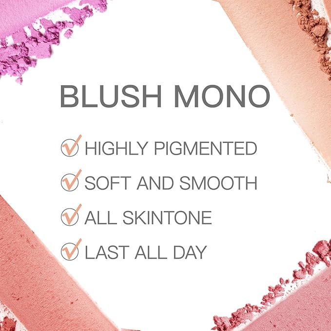 OULAC Matte Blush Makeup| Highly Pigmented Cream Blush| Natural Matte Glow| Shape & Highlight Face| Cruelty-Free Blush with Rose Oil| 08 The Miracle (matte bright coral) 4.8g-VivaGrace Women