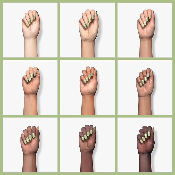 Imtiti Green Gel Nail Polish, Khaki Green Gel Polish, Gift for Women, 0.5 fl oz