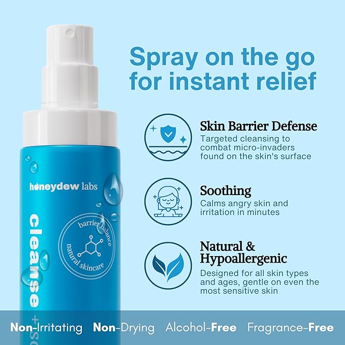 Hypochlorous Acid Spray – HOCl Face & Skin Mist for Acne, Eczema & Irritation – Multi-Purpose Skin Repair – Eyelid Cleanser, Post-Workout, Post-Procedure, Scalp & Sensitive Skin – 6.8 oz-VivaGrace Women