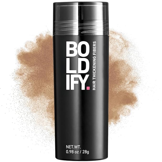 BOLDIFY Hair Fibers (28g) - Fill In Thinning and Fine Hair for an Instantly Fuller, Thicker Look - 14 Shades for Women & Men - Dark Blonde-VivaGrace Women