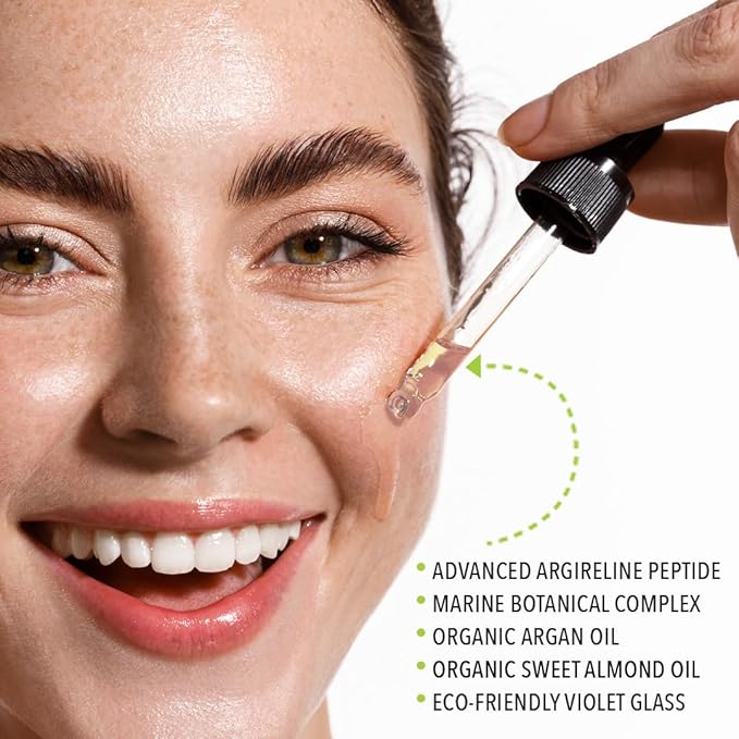 Argireline Youth Peptide Face Oil Serum | Anti-Aging, Hydrating, and Firming | Freshly Made Skincare | 15ml-VivaGrace Women