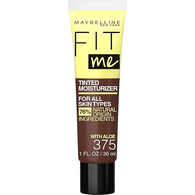 Maybelline Fit Me Tinted Moisturizer, Natural Coverage, Face Makeup, 375, 1 Count-VivaGrace Women