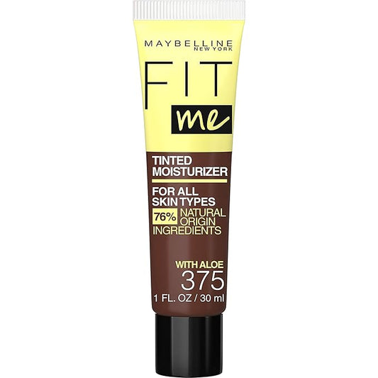 Maybelline Fit Me Tinted Moisturizer, Natural Coverage, Face Makeup, 375, 1 Count-VivaGrace Women