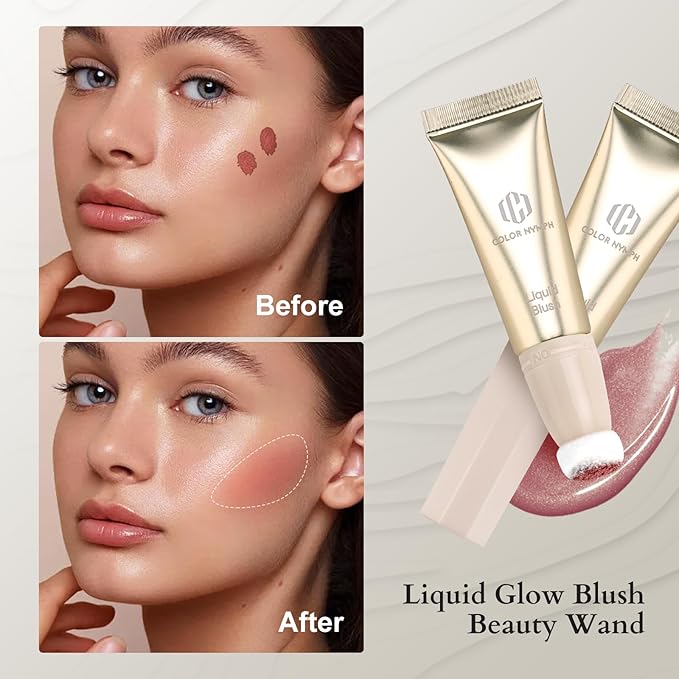 Color Nymph Girls Makeup Kit for Teens Girls with Cosmetic Bag, Full Face Makeup Kit For Women included 9 Color Eyeshadow Palette Concealer Liquid Blush Eyeliner Lipgloss-VivaGrace Women