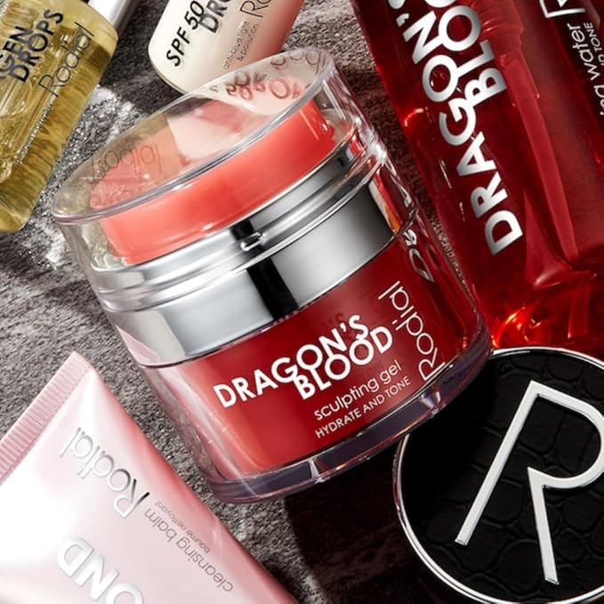 Rodial Dragon's Blood Sculpting Gel 0.3 fl oz - Rejuvenating, Ultra-Hydrating Face Cream - Refreshing Gel/Cream Formula - Triple Action Collagen Formula for a Firmer, Tighter and Smoother Skin Look-VivaGrace Women