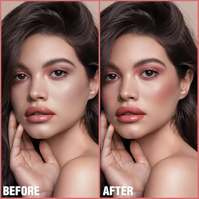 FOCALLURE Cream Blush Makeup,Buildable Blush Stick for Cheeks,Matte and Dewy Finish,Long Wearing,Easy Application,Lightweight Multi Stick,DARK ROSE-VivaGrace Women