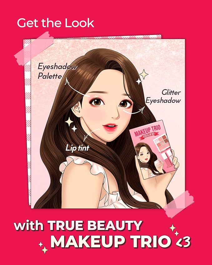 AMTS x True Beauty Edition - Some Love EyeShadow Makeup Palette | Matte Shimmer Metallic, Long Lasting, Cheek blush, All My Things, K Beauty, Pink Gold makeup