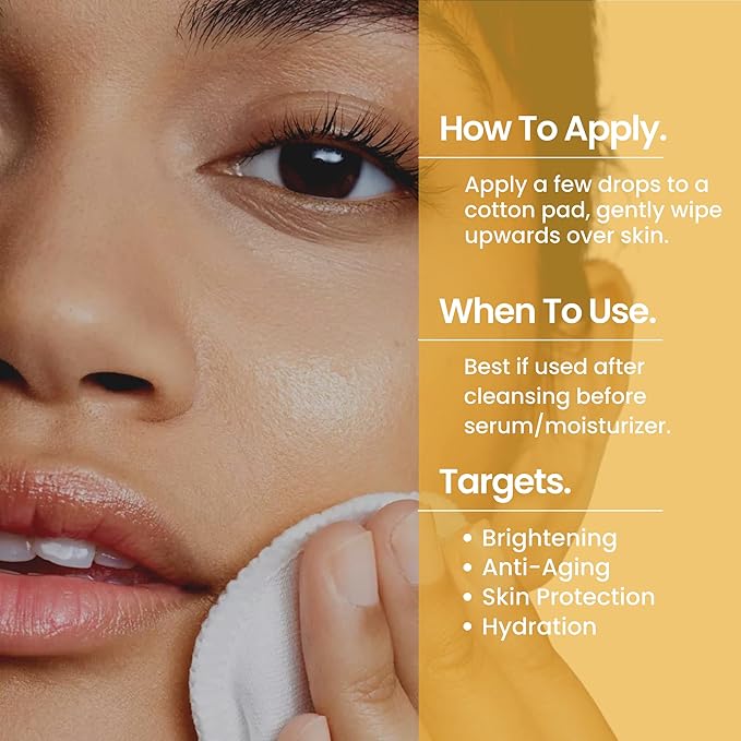 C-Brilliance Vitamin C Toner for Face Daily Witch Hazel Facial Astringent with Kakadu Plum and Bilberry Fruit 8 oz Vegan, Fragrance Free-VivaGrace Women