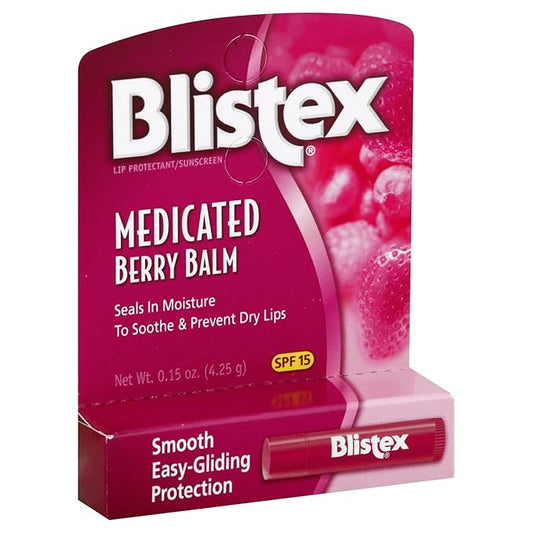 Blistex Medicated Lip Balm, Berry, .15-Ounce Tubes (Pack of 24) (83134)-VivaGrace Women