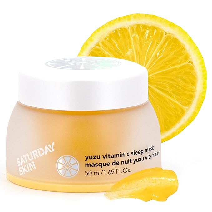 Saturday Skin Yuzu Vitamin C Sleep Mask Regenerist Retinol Ultra Rich Face Moisturizer Cream Smooth Skin and Reduce Wrinkles Ideal for All Skin Types-VivaGrace Women