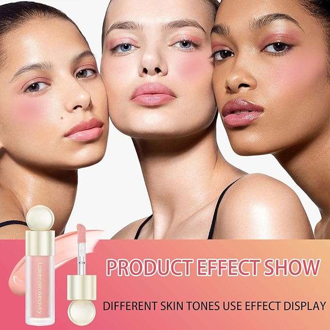 Liquid Blush,Natural Soft Cream Face Blush Matte Cheek Tint,Lightweight,Moisturizing,Waterproof,Long Lasting Face Blush Stick(1#)-VivaGrace Women