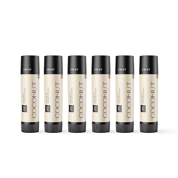 Natural Inspirations Ultra Hydrating SPF 30 Lip Butter 6 Piece Set, Coconut-VivaGrace Women