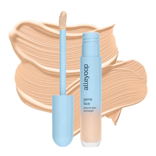 Alleyoop Game Face Concealer Makeup, Lightweight to Medium Buildable Coverage Under Eye Concealer, For Blemishes, Crease-proof and Hydrating with Aloe Stem Cell, Smooth Second Skin Finish - Standout-VivaGrace Women