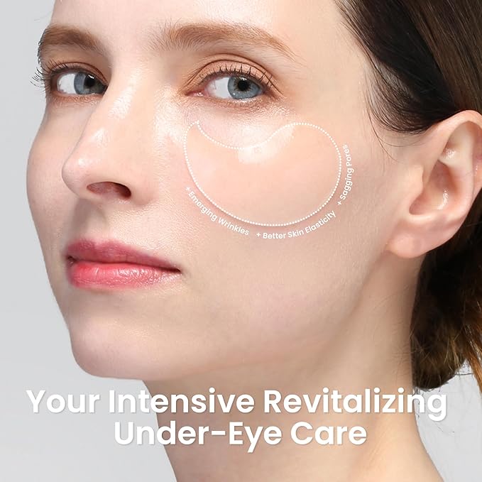 Under Eye Patches for Dark Circles | Korean Under Eye Patches & Puffy Eye Patches | Moisturizing Dark Circles Under Eye Treatment Skincare Snail Mucin Eye Patches & Dark Eyes Circle Treatment-VivaGrace Women