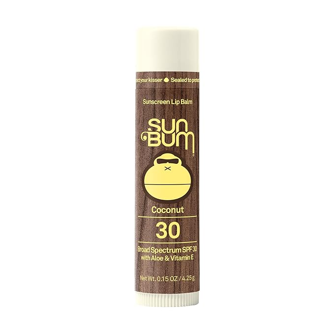 Sun Bum SPF 30 Sunscreen Lip Balm | Vegan and Cruelty Free Broad Spectrum UVA/UVB Lip Care with Aloe and Vitamin E for Moisturized Lips | Coconut Flavor |.15 oz-VivaGrace Women