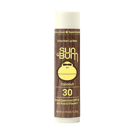 Sun Bum SPF 30 Sunscreen Lip Balm | Vegan and Cruelty Free Broad Spectrum UVA/UVB Lip Care with Aloe and Vitamin E for Moisturized Lips | Coconut Flavor |.15 oz-VivaGrace Women