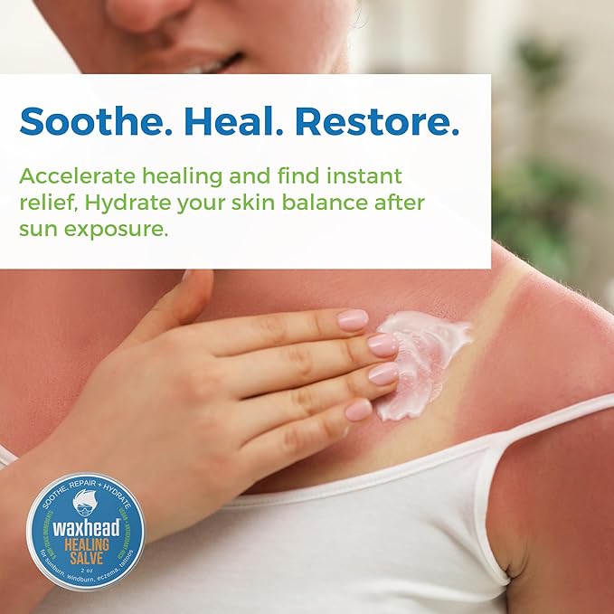 Waxhead Aftersun Body Butter for Sunburn Relief - Also great Tattoo Balm, Eczema Cream for Kids Adults, After Sun Lotion, Sunburn Treatment, Healing Salve-VivaGrace Women