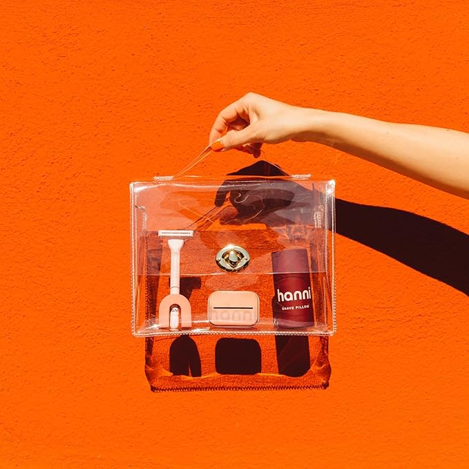 HANNI Shave Starter Set, Saftey Razor with Blades and Shaving Gel, Unisex Grooming Kit for Smooth, Soft Skin, Hair Removal Gift Set for All Skin Types, Burgundy-VivaGrace Women