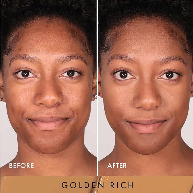 Wander Beauty Dualist Matte and Illuminating Concealer Makeup - Golden Rich - Dual-Ended Matte Concealer Stick + Liquid Concealer - Full Coverage Concealer Brightens & Hydrates Under Eyes - 0.28 fl oz-VivaGrace Women