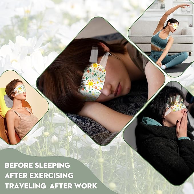 Steam Eye Mask,21PACKS Self Heated Eye Mask,Disposable Soothing Eyes Moisturizing Heat Eye Mask Warm and Comfy for Migraines Tired Eyes Dry Eyes-VivaGrace Women