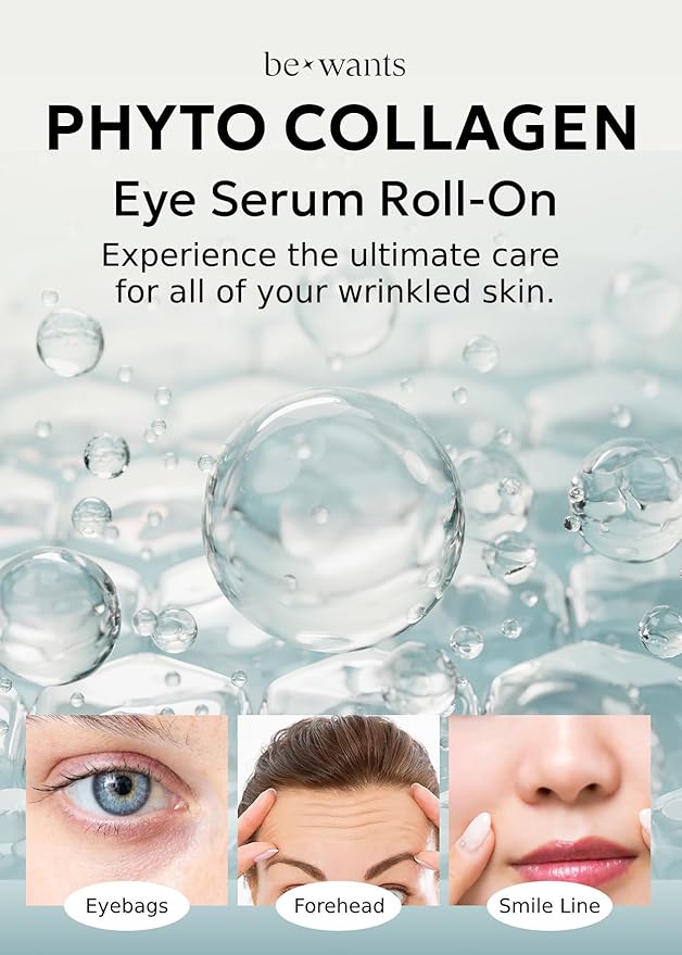 Bewants Eye Roller with Serum Made with Bamboo Water | Eye Serum for Puffiness and Bags Under Eyes | Under eye roller for dark circles | Dark Eyes Circle Treatment | Korean Skincare-VivaGrace Women