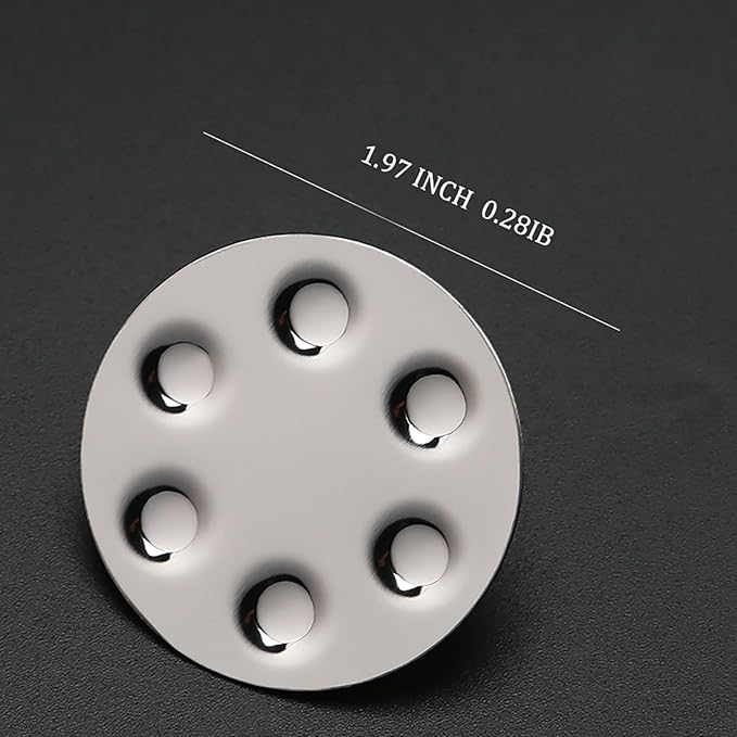Metal Mixing Palette Makeup Spatula, Foundation Mixing Palette Hand, Make Up Tools Mini Mixing Tray with Finger Ring, Small Makeup Mixing Palette, Pack of 2-VivaGrace Women