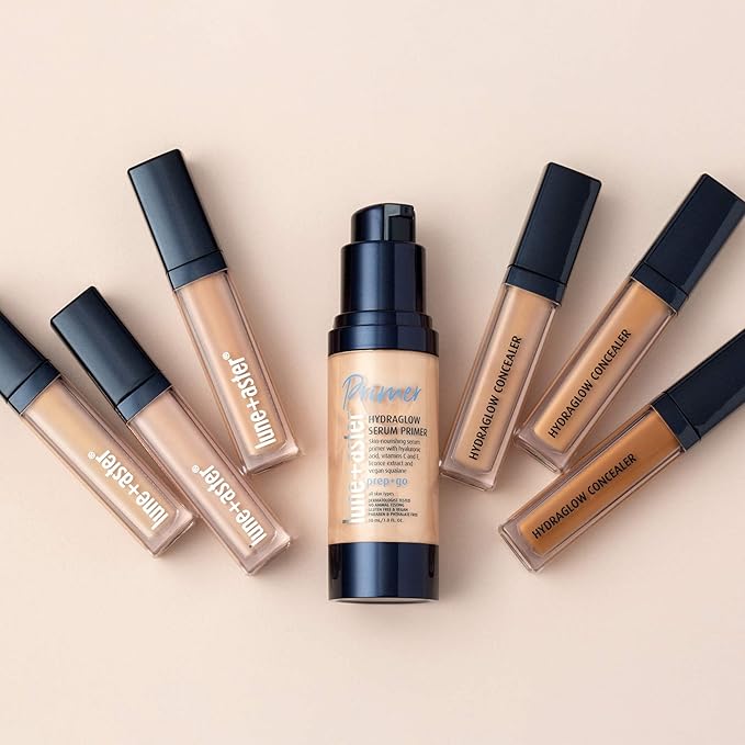 Lune+Aster HydraGlow Concealer - Deep Almond - This medium to full coverage, skin-nourishing concealer hides dark undereye circles, blemishes, redness and other imperfections.-VivaGrace Women