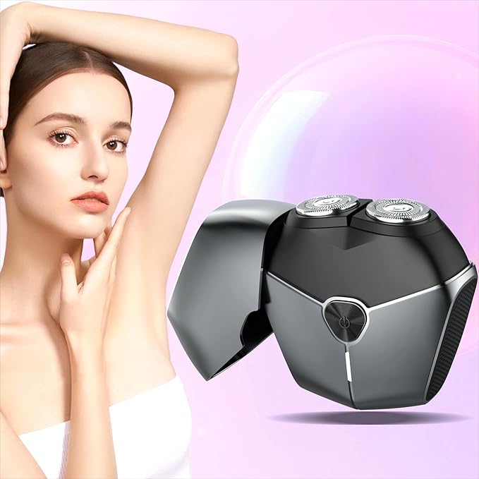 Electric Shavers for Women, Womens Electric Leg Shaver Cordless Painless Facial Hair Removal for Arms and Underarms Bikini Trimmer Electronic Razors for Shaving Portable and Safe Wet and Dry Use-VivaGrace Women