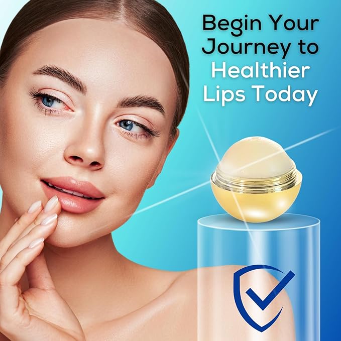SoftBeso Lip Balm| Gold-Vanilla Flavor| Vegan Lip Care|Clean Ingredients | Lip Balm for Beautiful, Soft Lips | Hydrating & Nourishing Lip Care Products | Premium Lip Balm Ball-VivaGrace Women