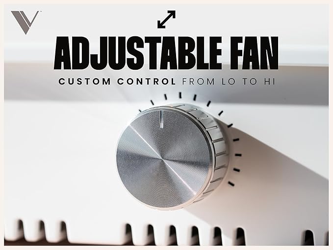 V Beauty Pure Nail Fan Dust Collector - Nail Dust Extractor and Catcher Vacuum, Sleek, Lightweight, and Adjustable Salon Fan with Activated Charcoal Filter, Acetone-Resistant Design-VivaGrace Women