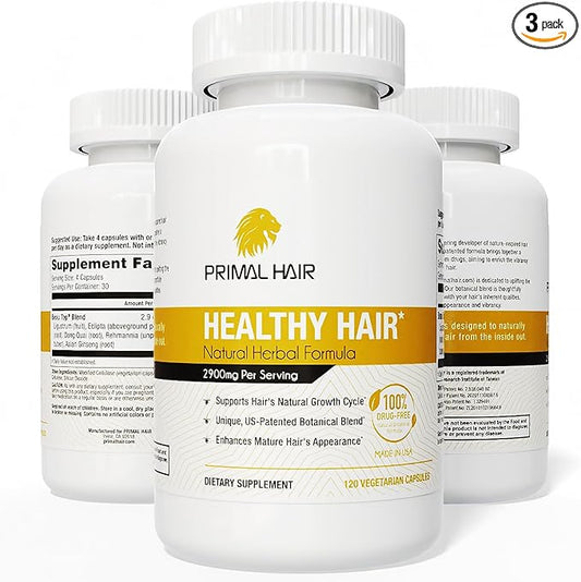 3 PK- 100% Natural Growth Treatment, Reduces Hair Loss, US Patented Formula Proven Effective for Men & Women, 100% Vegan, Non-GMO, 90-Day Supply, 3 Pack-VivaGrace Women
