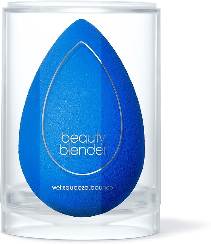 Beautyblender® | Sapphire Beauty Blender Makeup Sponge, Super-Soft Foam Easily Blends Foundations, Powders & Creams, Made in USA, Reusable, Washable, Streak Free Application, Vegan, Cruelty Free-VivaGrace Women