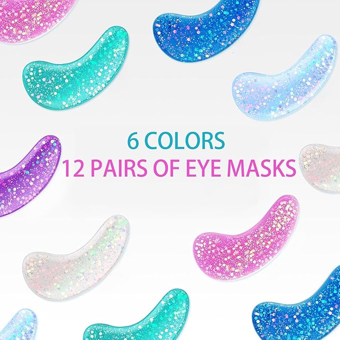 Under Eye Patches For Dark Circles, 12 Pairs Collagen Eye Patches, Natural Marine Collagen Under Eye Patches, Dark Circle Eye Patches, Undereye Mask For Dark Circles, Wrinkles & Eye Bags-VivaGrace Women