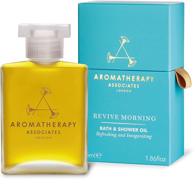 Aromatherapy Associates Revive Morning Bath and Shower Oil – Hydrating Oil with 3 Essential Oils to Refresh Mind, Body, and Spirit (1.86 oz)-VivaGrace Women