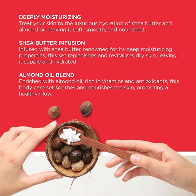 REVLON Get Carried Away Trio Moisturizing Travel Set, Shea Butter and Almond Oil Infused, Moisturizing Body Wash, Body Lotion, Exfoliating Body Scrub, 3 Count (2.88 fl oz)-VivaGrace Women