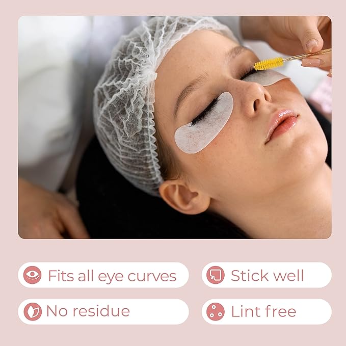 50 Pairs Under Eye Pads, Hydrogel Eye Patches for Eyelash Extension, Lash Gel Pad, Eyelash Extension Gel Patches, DIY False Eyelash Makeup Eye Gel Pad, Fit Most Eye Shape Stick Well-VivaGrace Women