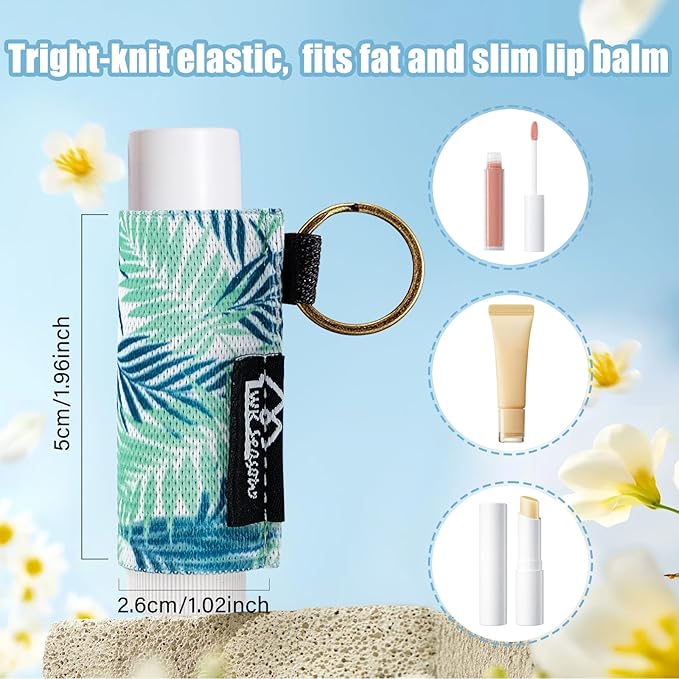 WK IEASON Lip Balm Holder Keychain Bulk Chapstick Holder Key chain-VivaGrace Women