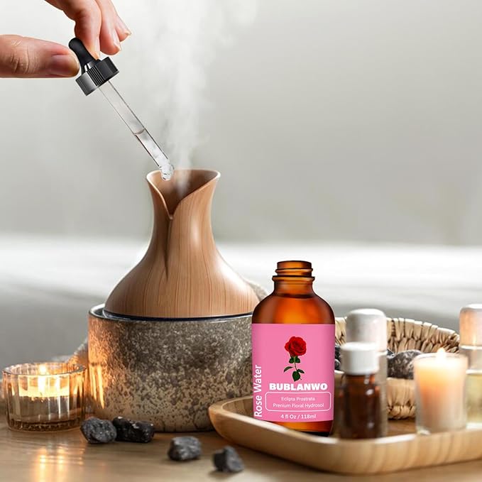 Organic Rose Water Toner Spray for Face, Skin Care, Soaps, Skin Hydration, Bath Facial Mist Toner 118 ml-VivaGrace Women