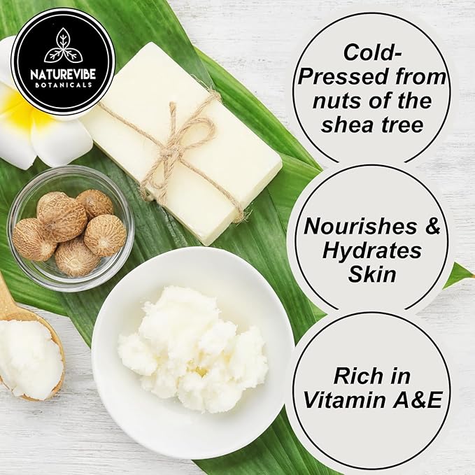 Naturevibe Botanicals Shea Nut Oil 32 Ounces | 100% Pure and Natural | Great for Skin Care and Hair Care-VivaGrace Women