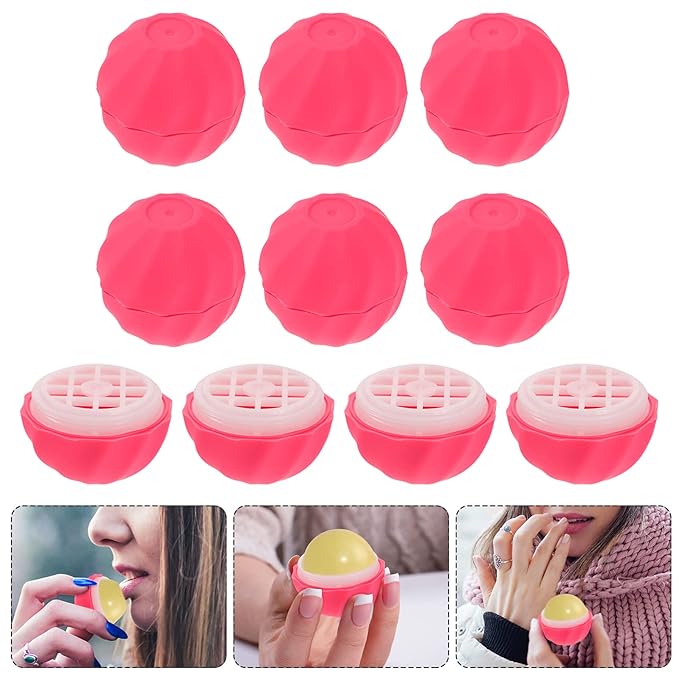 Lipgloss Containers Empty 10Pcs Empty Lip Lip Balm Bottles Filling Lipstick Box Empty Lip Balm Sphere Containers Balm Sphere Containers Empty Lip Balm Tubes-VivaGrace Women