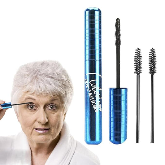 Mascara for Older Women 60 Plus, Mascara for Seniors with Thinning Lashes, Hypoallergenic Mascara Sensitive Eyes, Mascara Black Volume and Length, Black Mascara Waterproof Smudge Proof, Black (Black)
