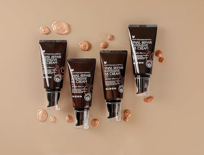 MIZON Snail Repair Blemish Balm, Multifunctional BB Cream with Snail Mucus Filtrate, Skin Care and Makeup Coverage, Strenghtens Skin Elasticity, Improves Fine Wrinkles (#23)-VivaGrace Women