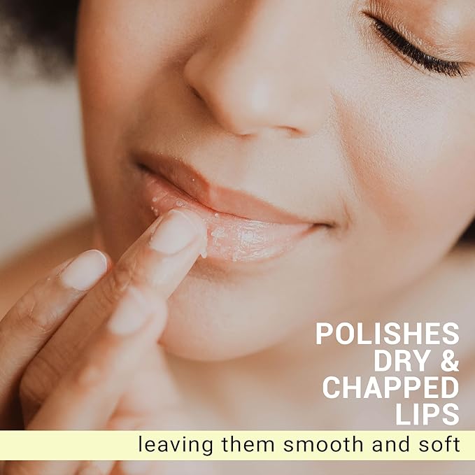 Organic Lip Scrub Mint - USA Made Exfoliating Lip Scrub with Natural & Organic Ingredients, Moisturizing Lip Exfoliator Scrub for Dry Lips, Lip Scrubber Exfoliator & Sugar Scrub for Smooth Lips-VivaGrace Women